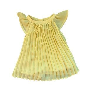 GAP Baby Yellow Pleated Dress Easter dress Spring Summer dress Size 0-3 Months